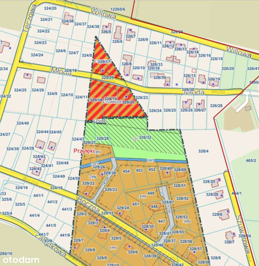 Urokliwa działka budowlana, Przyłęki k. Bydgoszczy-2