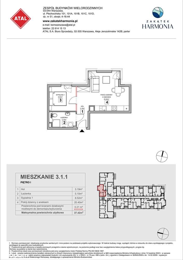 2-pokojowe mieszkanie 37m2 Bez Pośredników - Pełny obrazek: 2/8
