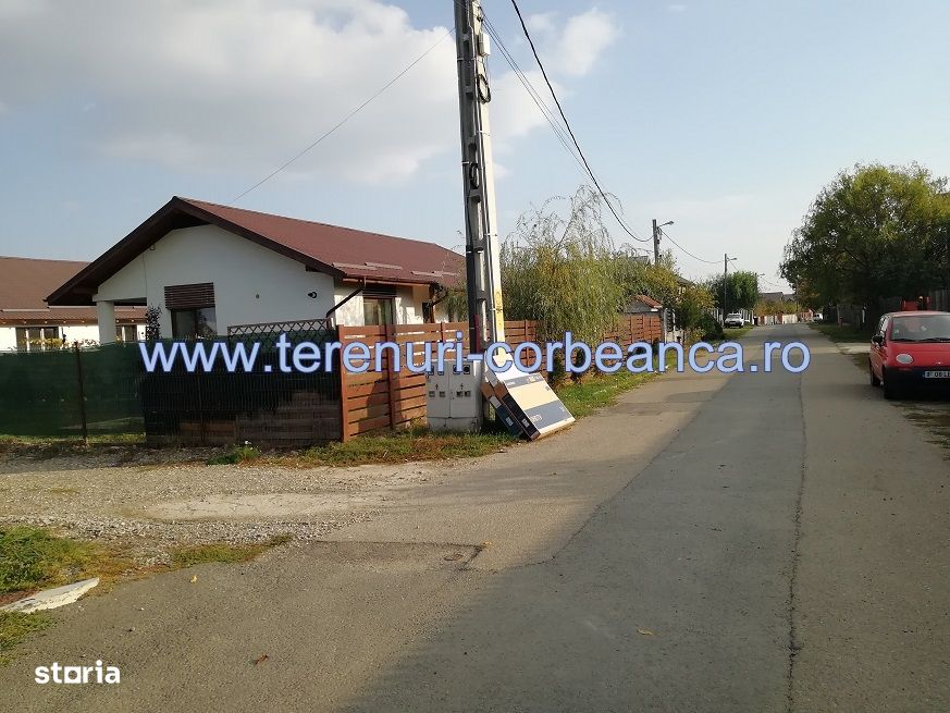 Vanzare teren Corbeanca,la asfalt,toate utilitatile, 73000 euro