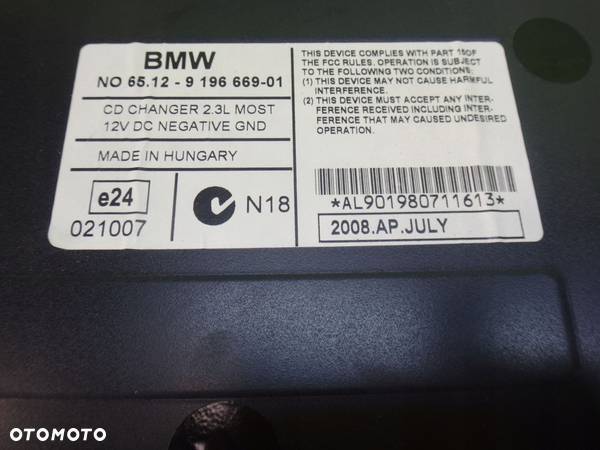 ZMIENIARKA CD BMW 1 E87 3 E90 E91 E92 - 3