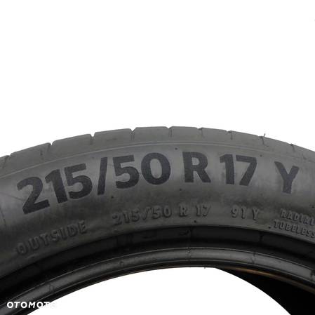 2 x CONTINENTAL 215/50 R17 91Y PremiumContact 6 Lato 6.2-6.8mm - 6