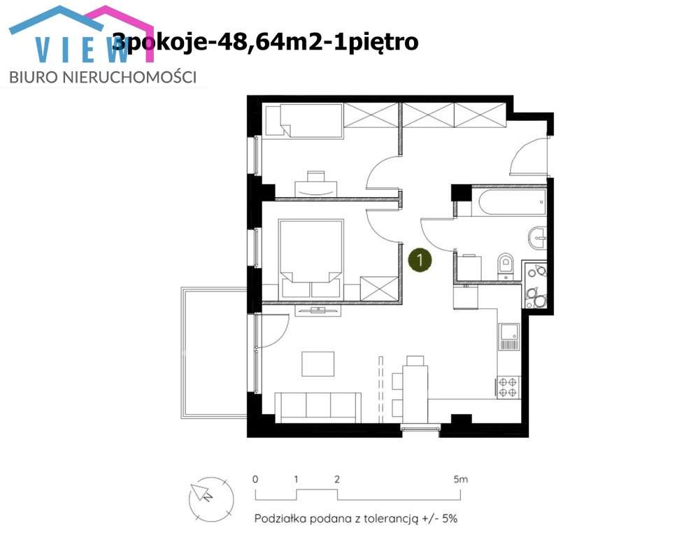 3pokoje/Gdańsk Wrzeszcz/4minuty do Politechniki - Pełny obrazek: 2/3