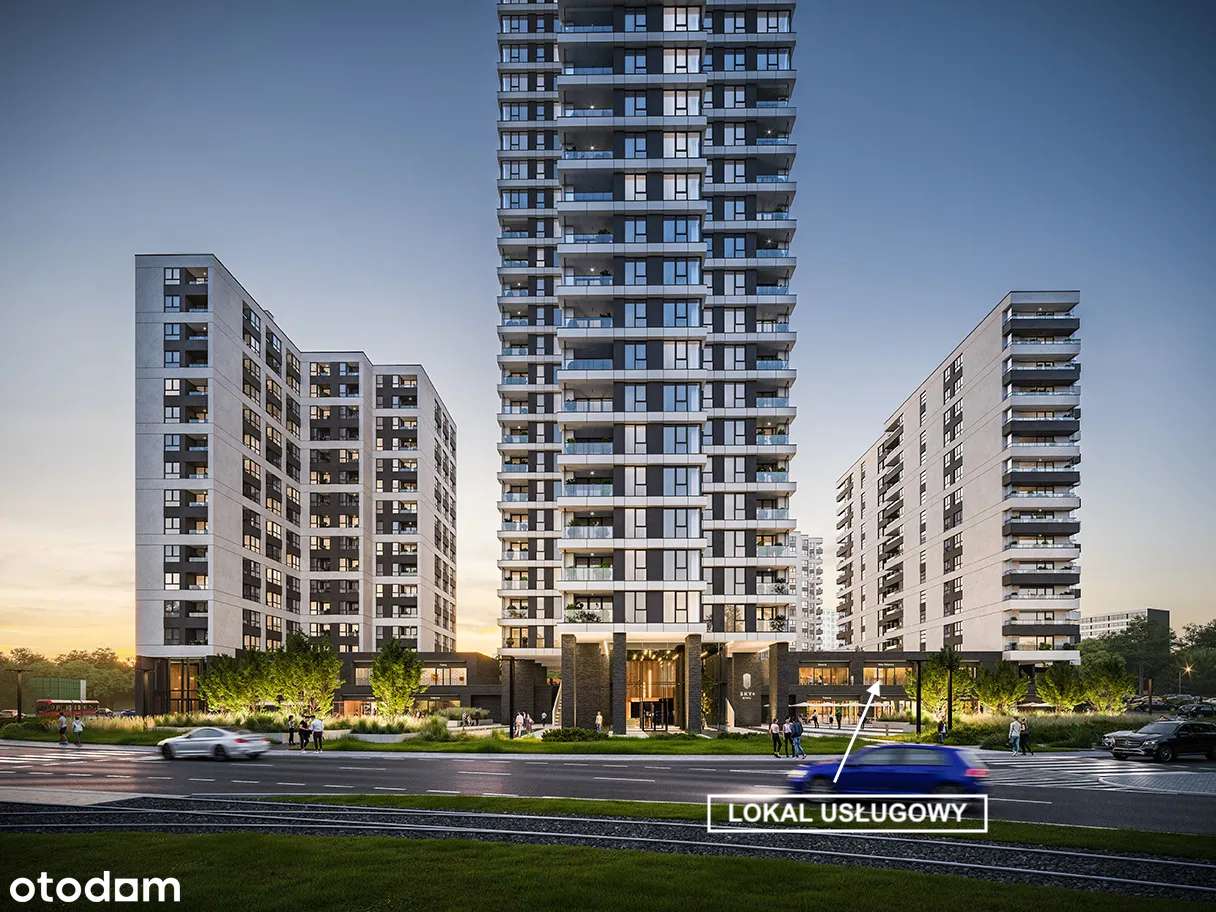 Świetna ekspozycja - Frontowy lokal usługowy 94 m² w Atal SKY+ - Pełny obrazek: 4/5