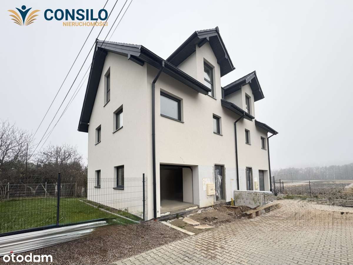 Nowoczesny Dom W Zabudowie Bliźniaczej | Zielonki-0