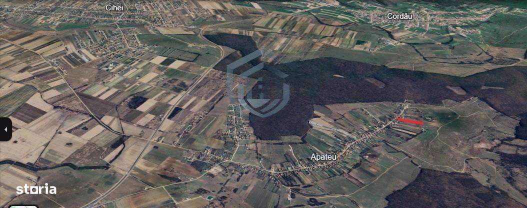 Teren intravilan Apateu 4100 mp - Imagine principală: 3/8