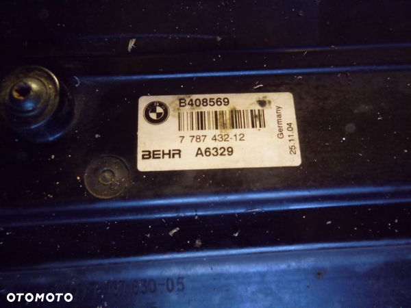 CHŁODNICA WODY KLIMATYZACJI WENTYLATOR BMW E60 E61 2,5d 3,0d MANUAL - 5