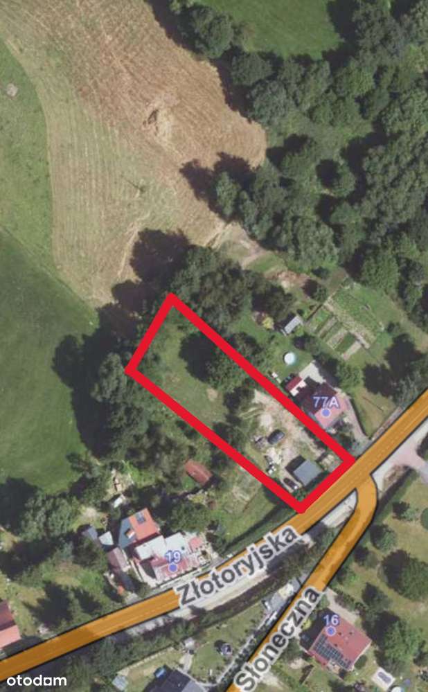 Sprzedam urokliwą działkę budowlaną o pow. 1400m2 - Lwówek Śląski - Pełny obrazek: 4/5