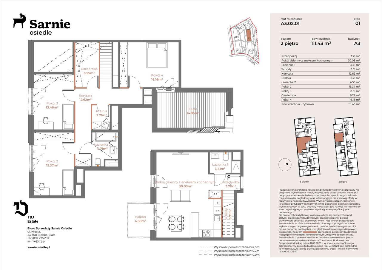 Sarnie Osiedle | mieszkanie 4-pok. | A3-02-01 - Pełny obrazek: 2/7