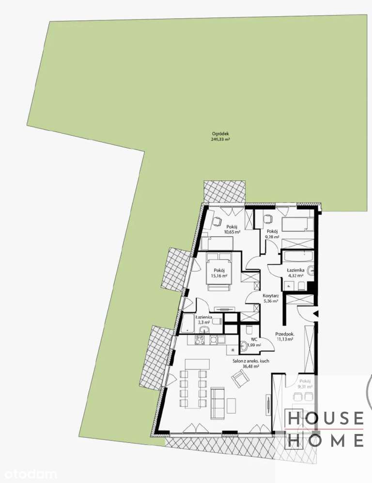 5 pokojowy apartament z bezpośrednim widokiem na las i ogródkiem 250m2-1
