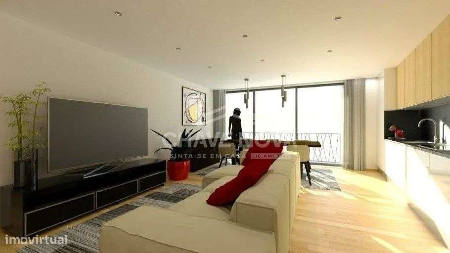 Apartamento T0 Novo c/ Terraço e Lugar de Garagem em Mafamude-11