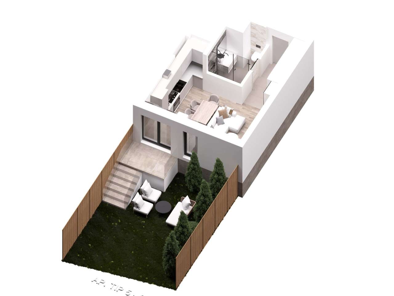 Studio cu Gradina Tip 6 | Parcul Carol | Proiect Nou Decembrie 2026 - Imagine principală: 2/4