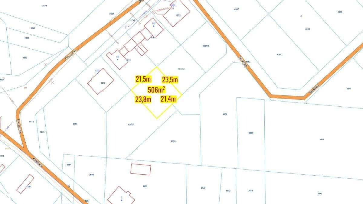 Działka budowlana Koszęcin ul. Słowików-13