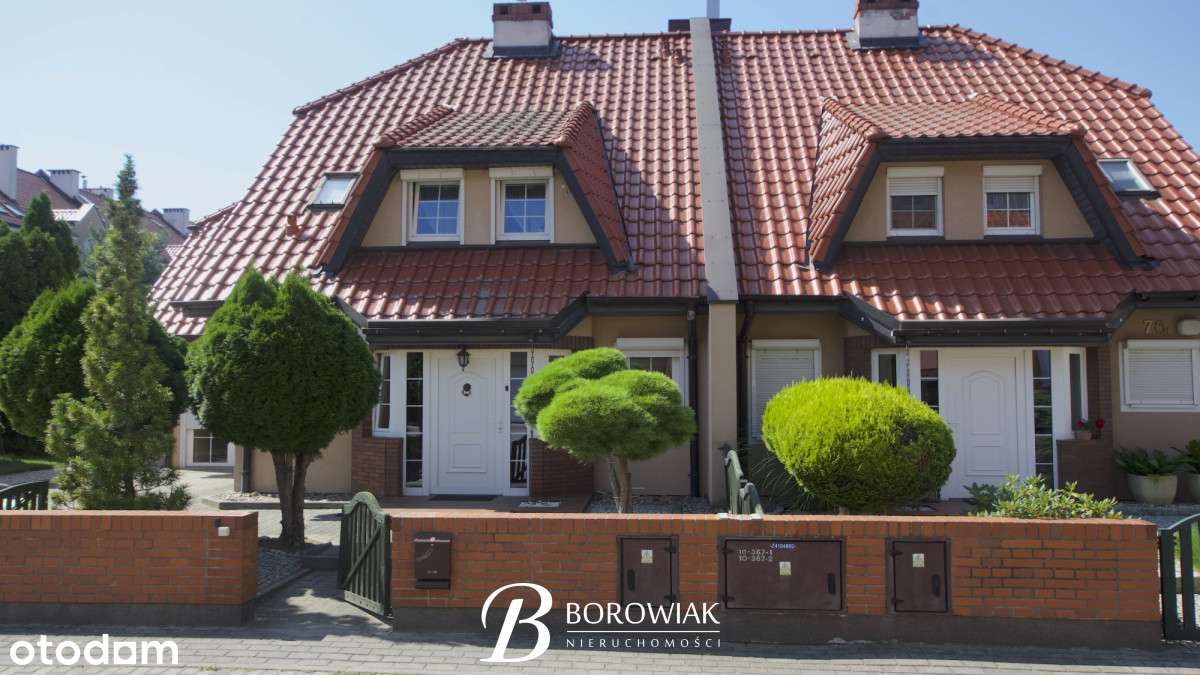 Piętrowy dom w zabudowie bliźniaczej-os. Dobrzec-0