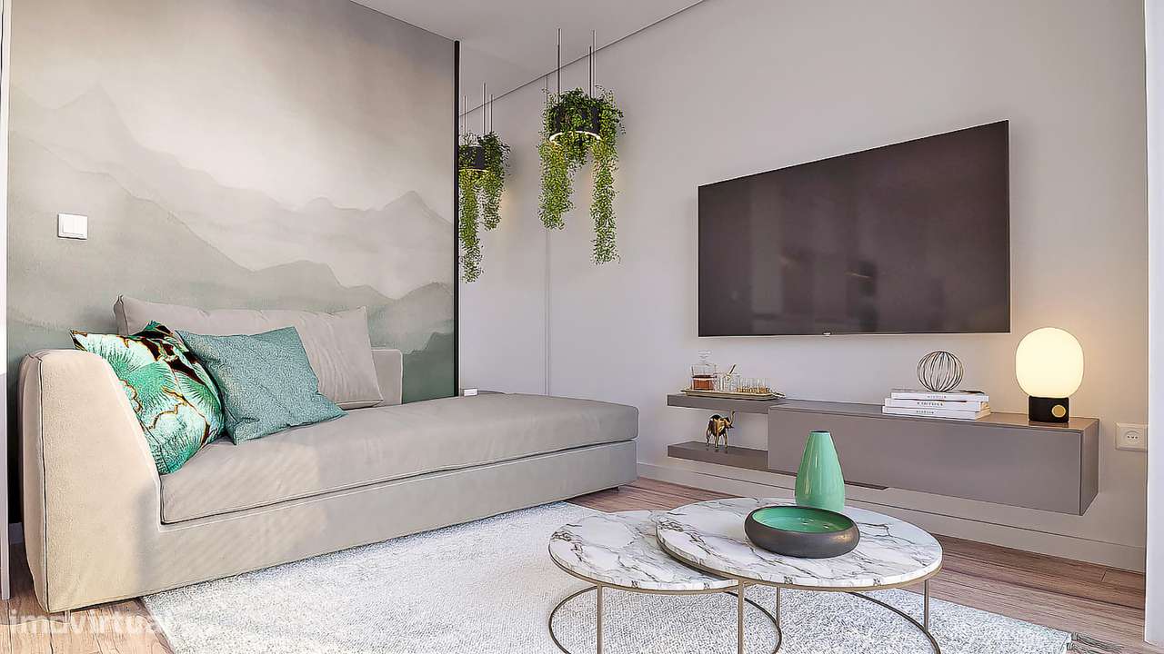 Apartamento T2 com varanda em Canidelo.-5