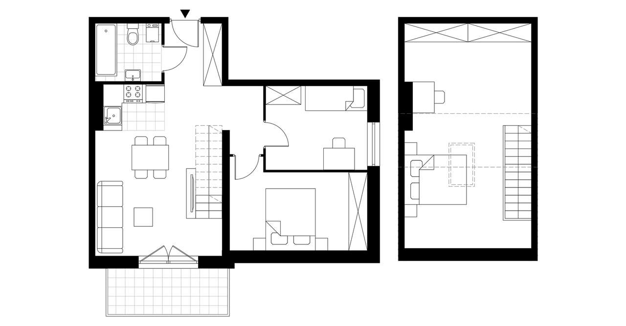 4-pokojowe mieszkanie 65m2 + balkon Bezpośrednio - Pełny obrazek: 3/8