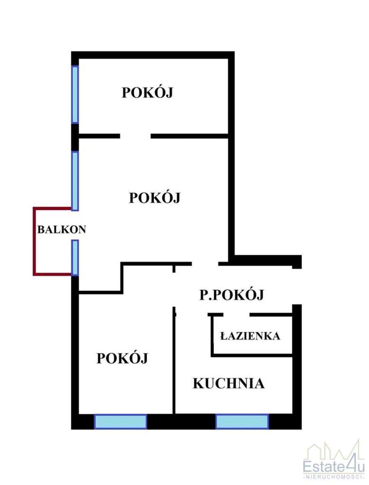 3 pokoje, Sosnowiec Milowice ul. Baczyńskiego-13