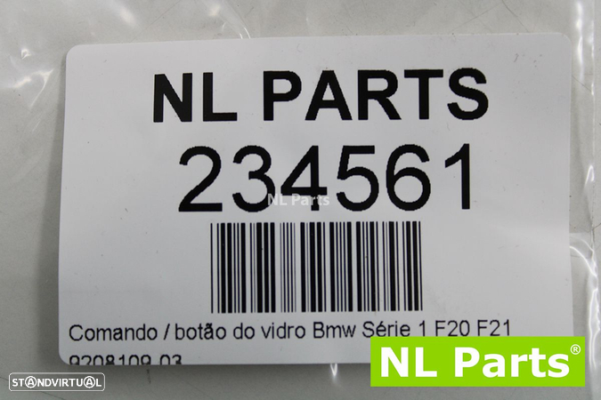 Comando / botão do vidro Bmw Série 1 F20 F21 9208109-03 - 9