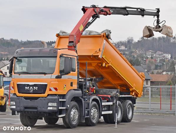 MAN TGS 35.400 Wywrotka 5,20m + HMF 1730 K3 + PILOT / 8x4 - 2