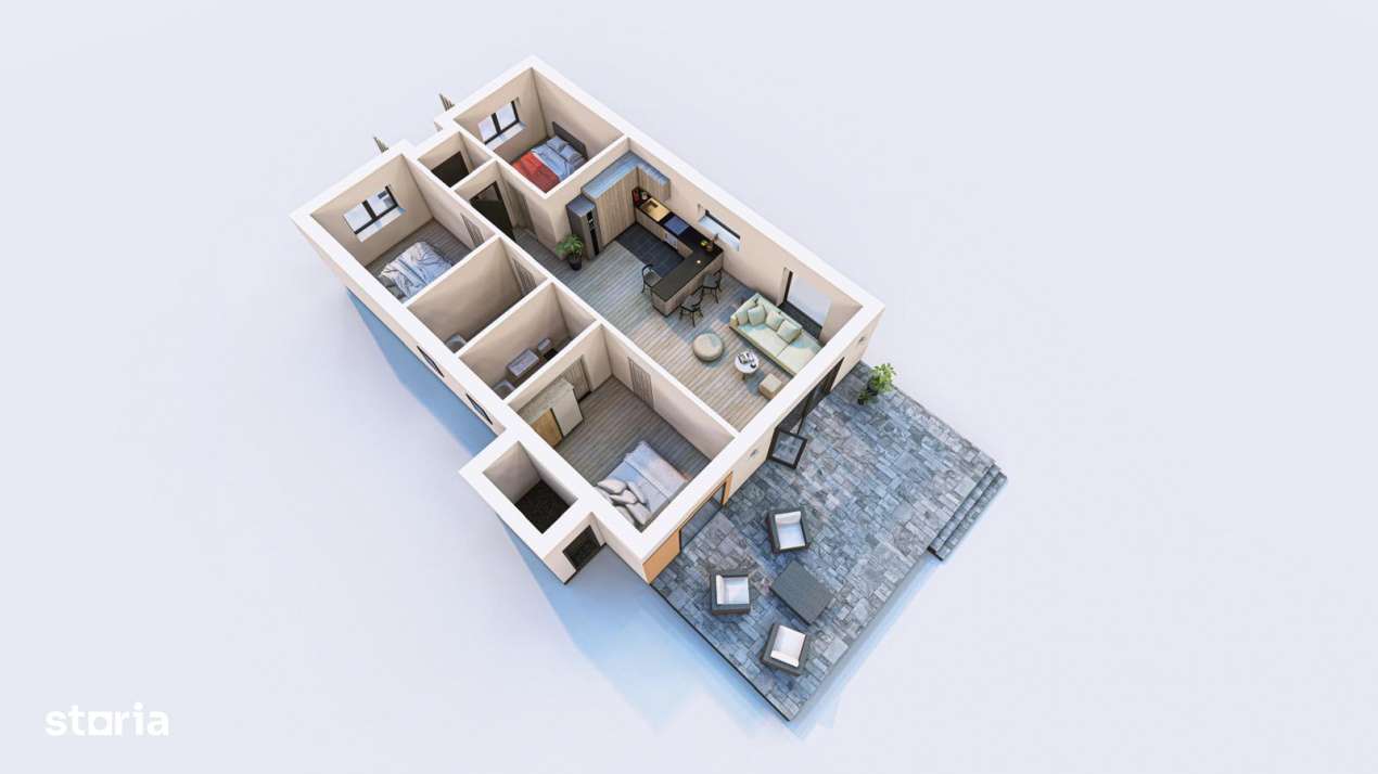 Casa 4 camere parter 105mp | 0 comision TVA inclus | Tunari |Complex r - Imagine principală: 5/19