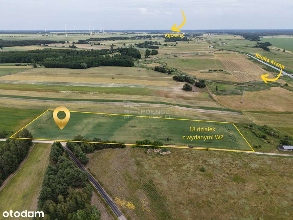 Działki z Warunkami Zabudowy w zakolu Krzny - Pełny obrazek: 3/7