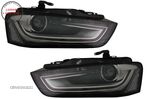 Faruri LED DRL Audi A4 B8.5 Facelift (2012-2015) Negru- livrare gratuita - 1