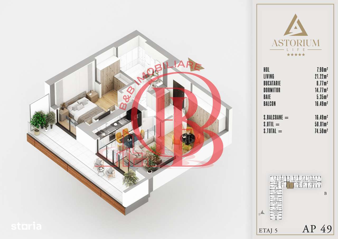 2 camere proiect premium titan pallady