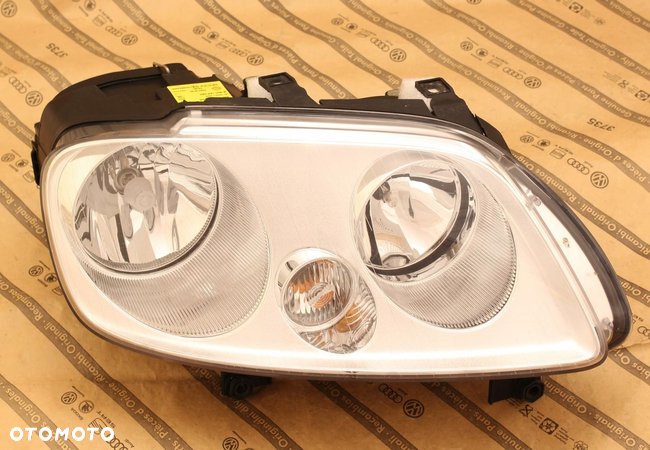 VW CADDY 3 III 2K0 03-10 TORAN 03-06 LAMPA PRZÓD SREBRNA - 1