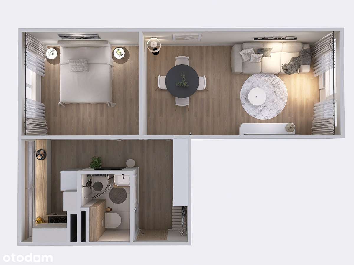 Nowoczesne mieszkanie gotowe do zamieszkania po generalnym remoncie - Pełny obrazek: 2/13