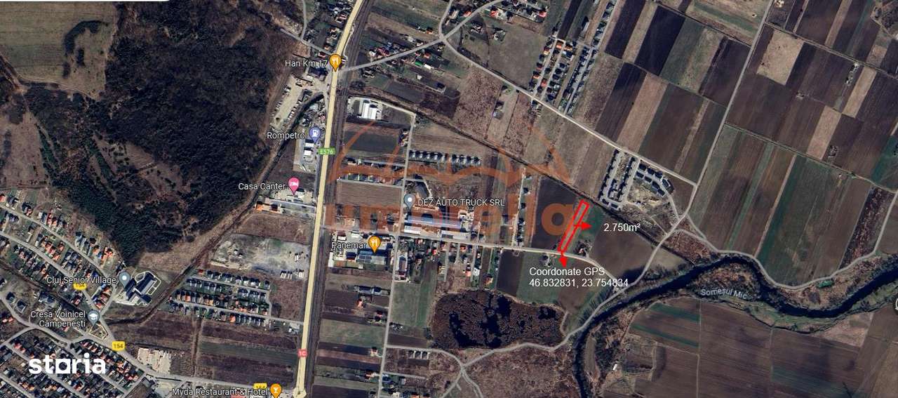 Teren de vanzare Jucu de Mijloc Intravilan  5.500m² - Imagine principală: 3/4