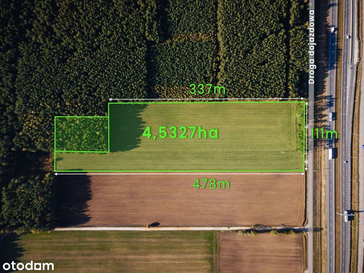 **Działka Inwestycyjna/Prosienica przy trasie S8** - Pełny obrazek: 4/9
