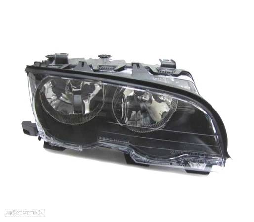 FARÓIS DE SERIE PARA BMW SERIE 3 E46 COUPE CABRIO 04/1999-03/2003 FUNDO PRETO - 2