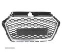 GRELHA PARA AUDI A3 8V 17-19 LOOK RS3 PRETO SILVER - 2