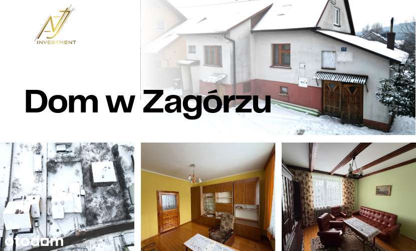 Super murowany dom w Zagórzu z potencjałem z działka 8 arów-0