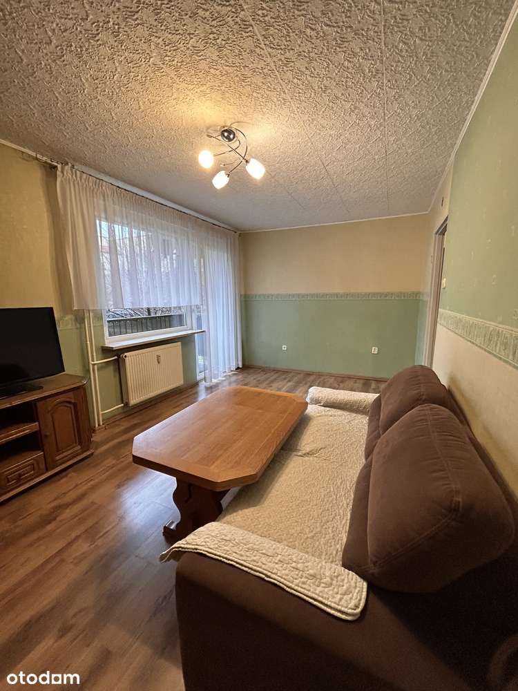 Na sprzedaż 2-pokojowe mieszkanie z dużym balkonem i piwnicą Parter-14