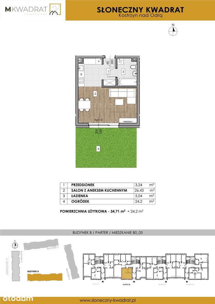 Słoneczny Kwadrat  | mieszkanie 1-pok. | B0_05 - Pełny obrazek: 2/6