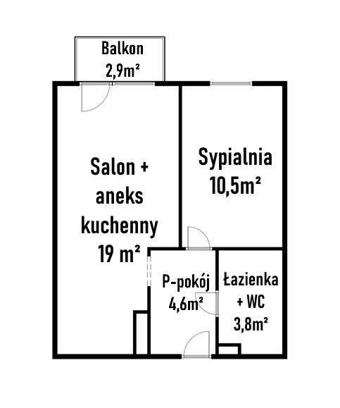 2pokoje na zamkniętym osiedlu, świetna komunikacja-13