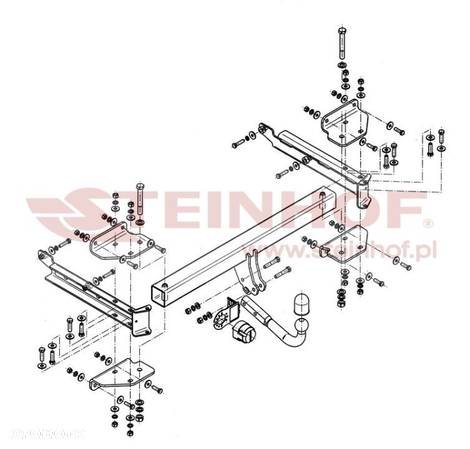 Hak holowniczy + MODUŁ 7PIN do Mercedes-Benz ML W164 / W166 od 2005 do 2015 - 2