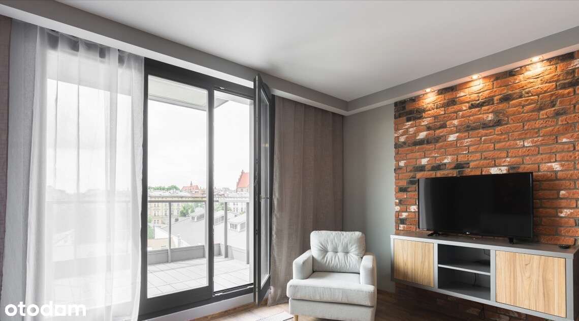 REZERWACJA Apartament 2-pok|Kazimierz|Apartamentowiec|Taras z widokiem - Pełny obrazek: 5/13