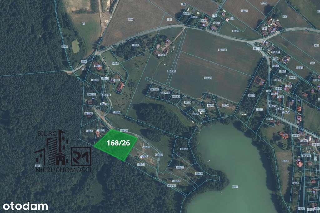 Duża działka rekreacyjna przy Jeziorze Głowińskim-3