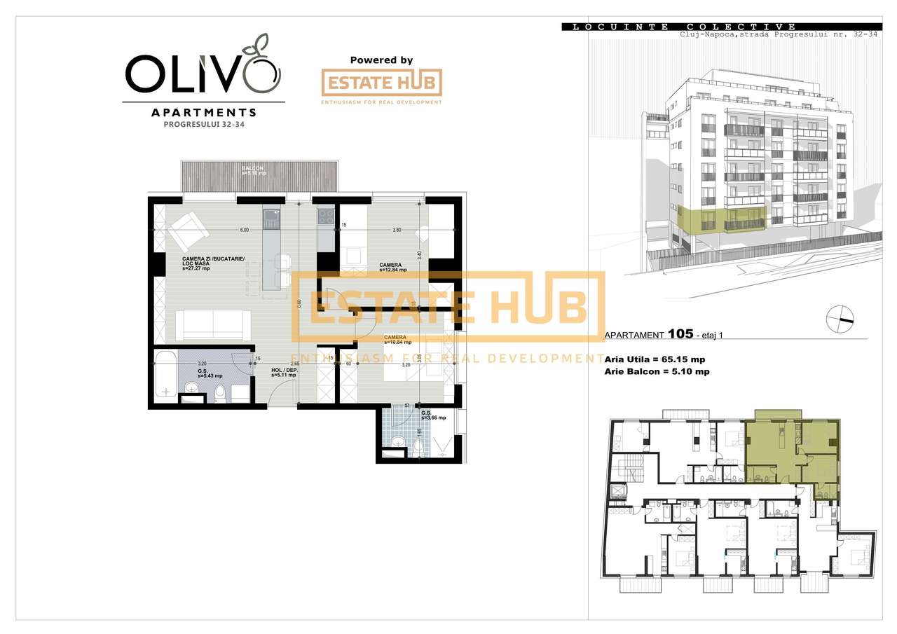 3 camere Dorobantilor- direct de la dezvoltator cu 0%comision - Imagine principală: 2/11