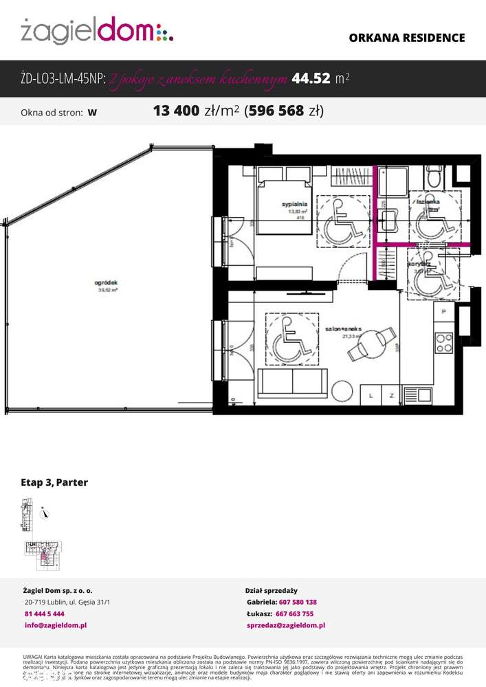 Orkana Residence 3 | mieszkanie 2-pok. | 0_45 - Pełny obrazek: 2/7