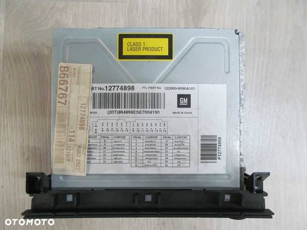 SAAB 93 9-3 II RADIO CD ZMIENIARKA RADIOODTWARZACZ 12774898 - 2