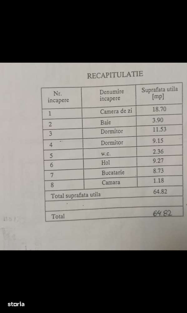 De vanzare! Ap. 3 camere cf. I, dec. Gavana 3-17