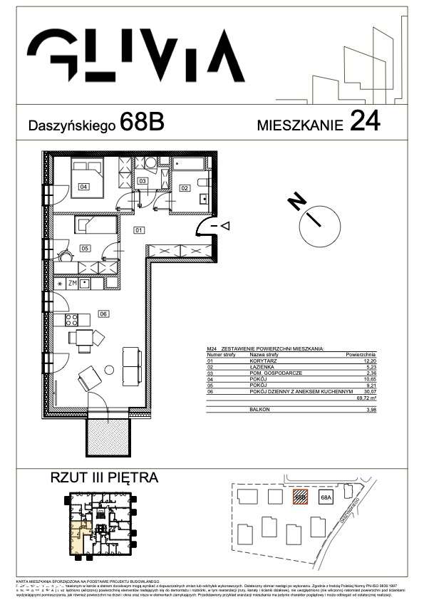Mieszkanie B24 - wspaniałe trzypokojowe mieszkanie dla rodziny - Pełny obrazek: 5/12