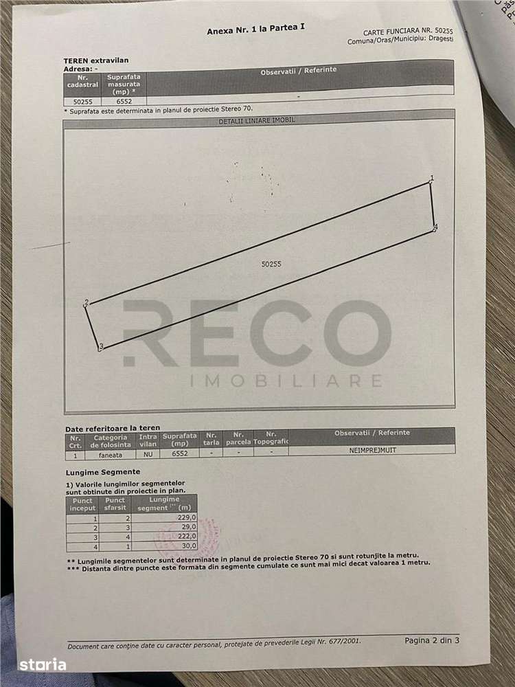 RECO Teren extravilan in Dragesti spre Stracos 6552mp - Imagine principală: 3/3