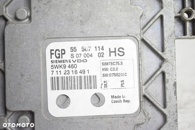 KOMPUTER STEROWNIK OPEL ASTRA H 55567114 HS - 4