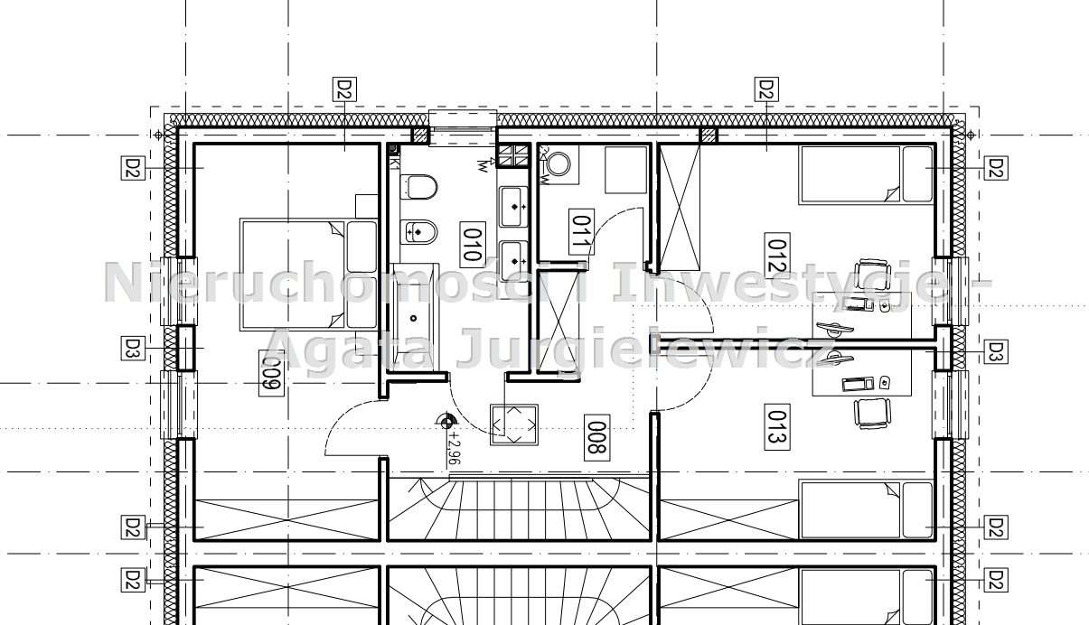 Szereg skrajny; Duża działka, Budynek z odbiorami-13
