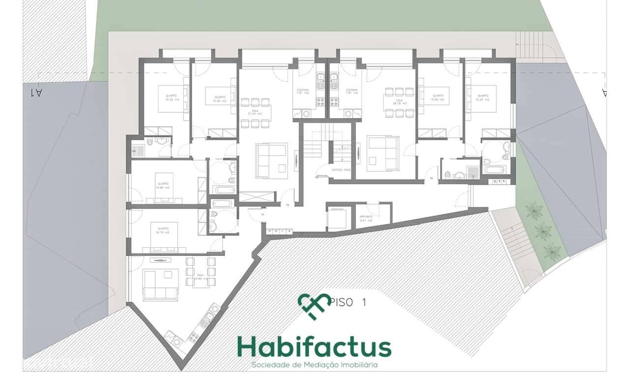 Edifício com projeto aprovado em Viseu-7