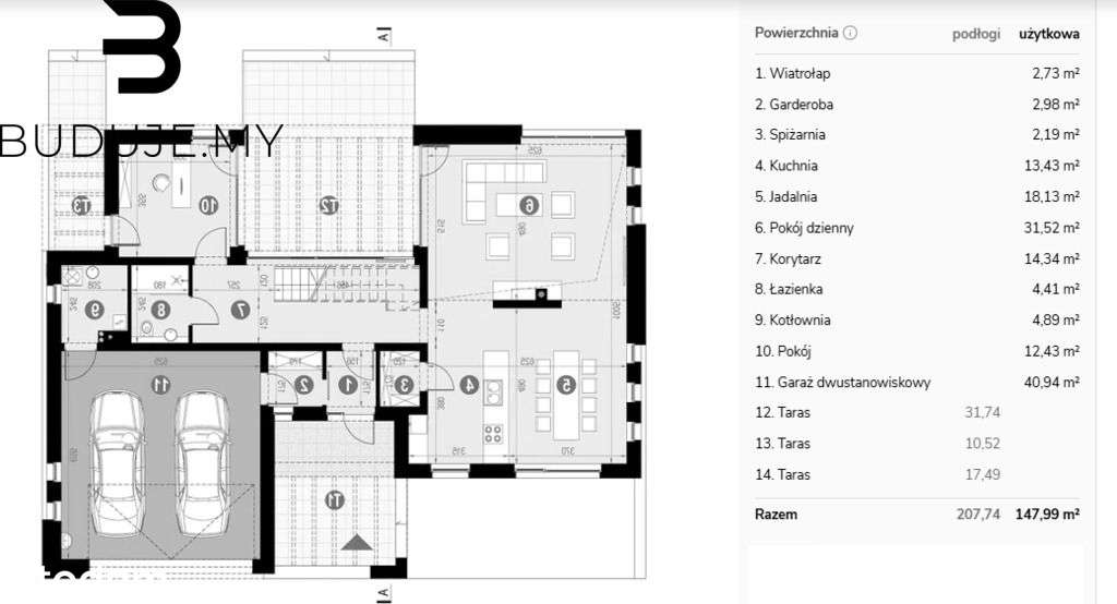 Wola - nowoczesny dom w surowym stanie-6