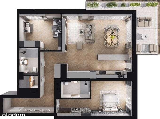 Ville Garden | mieszkanie 3-pok. | C.31 - Pełny obrazek: 4/10